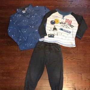 3T Little Rebels 3 pc Outfit